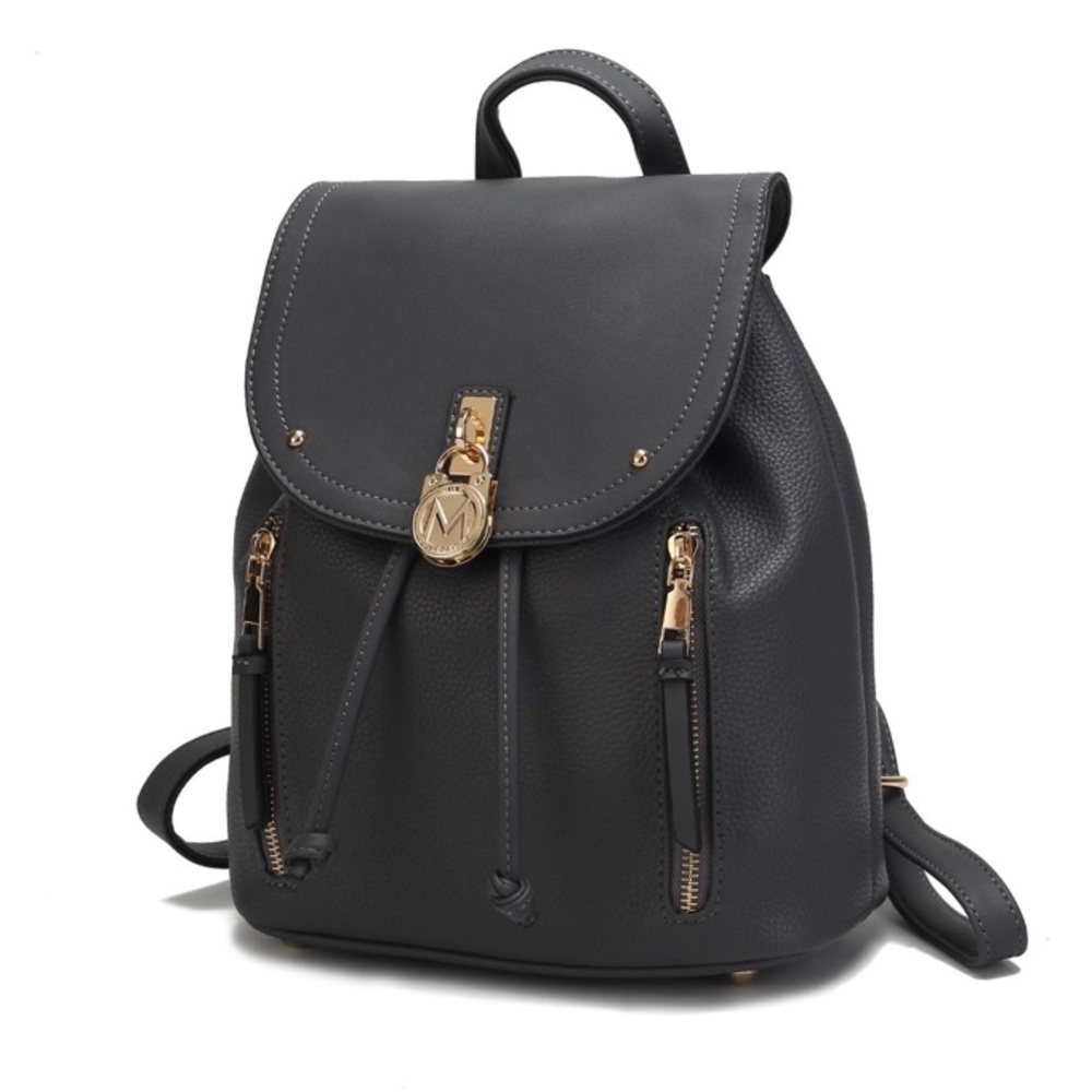 MKF Xandria Vegan Leather Women’s Backpack in Charcoal